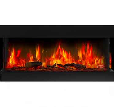 Waterford Stanley Argon 125cm Built In 2/3 Sided Electric Fire