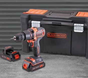Black & Decker 18V Combi Drill with 2 x 1.5Ah Li-Ion Batteries | XMS23OPPCOM