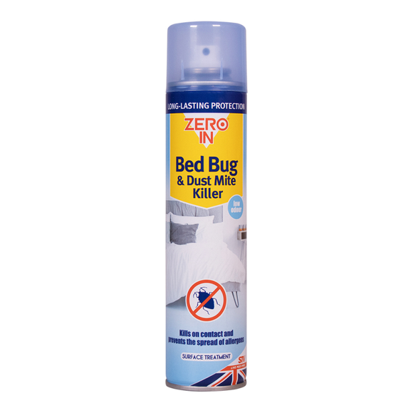 Zero In Bed Bug & Dust Mite Killer Spray 300ml | ZER968