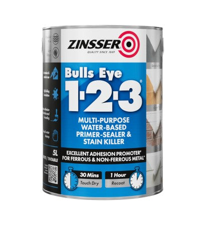 Zinsser Bulls Eye 1-2-3 Primer Sealer 5L | ZN610207