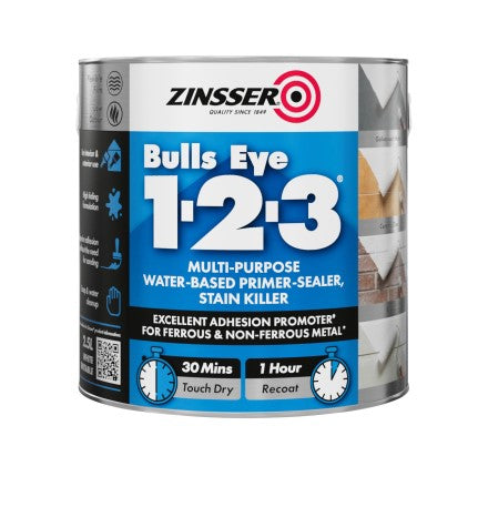 Zinsser Bulls Eye 1-2-3 Primer Sealer 2.5L | ZN610214