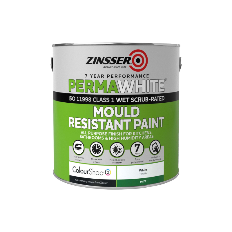Zinsser Perma White Interior Matt 2.5L | ZN610382