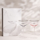 Amore Set Of 2 Coupe Glasses - Love | AM225