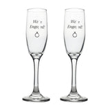 Amore Champagne Flutes Set Of 2 - Engaged | AM255