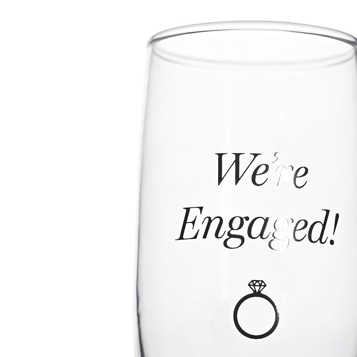 Amore Champagne Flutes Set Of 2 - Engaged | AM255