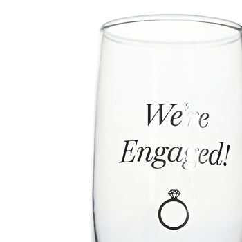 Amore Champagne Flutes Set Of 2 - Engaged | AM255