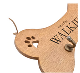 Paw Prints Mango Wood Dog Lead Holder | BB614