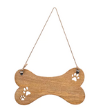 Paw Prints Mango Wood Dog Lead Holder | BB614