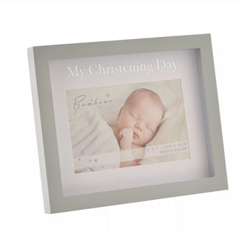 Bambino My Christening Day Frame 6" x 4" - Grey | CG1637