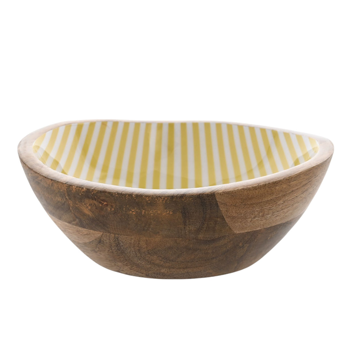 Country Living Mango Wood Bowl 19.5cms - Yellow St | CL1380
