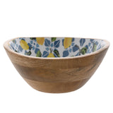 Country Living Mango Wood Bowl 24cms - Lemons | CL1381