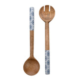 Country Living Mango Wood Set Of Salad Servers | CL1386