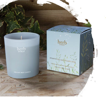 Herb Atlantic Sea Salt & Clary Sage Jar Candle | HC-SEA-89