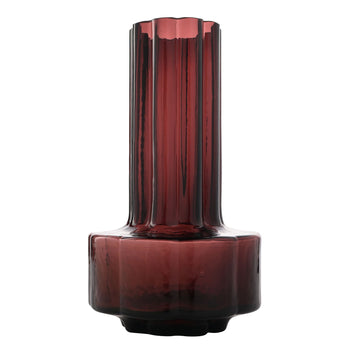 Hestia Burgundy Glass Vase | HE2328
