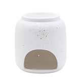 Hestia White Ceramic Oil Burner Holder With Pin Hole Detail | HE2507