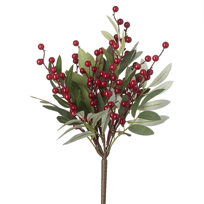 Heaven Sends Red Berry & Green Leaf Spray | DAL066J
