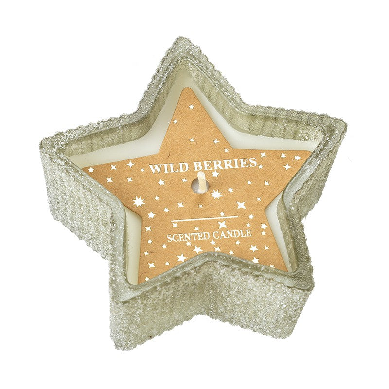 Heaven Sends Wild Berries Glass Star Candle | KHG011C