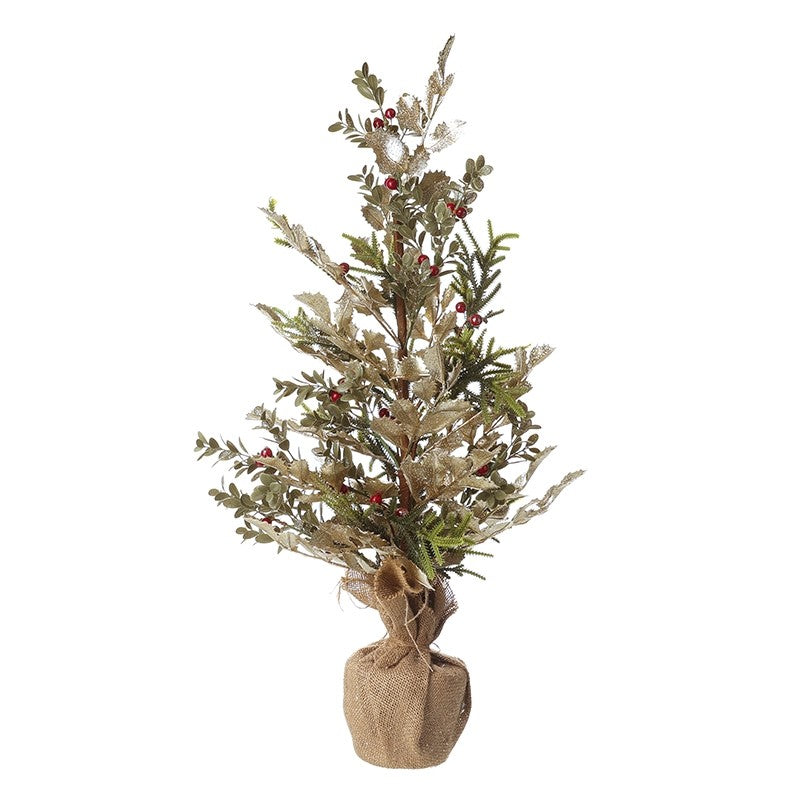 Heaven Sends Hessian Base Red Berry Tree | DAL136
