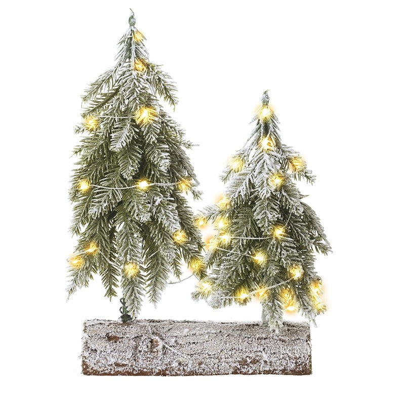 Heaven Sends Led Christmas Trees On Log Base | JJJ051