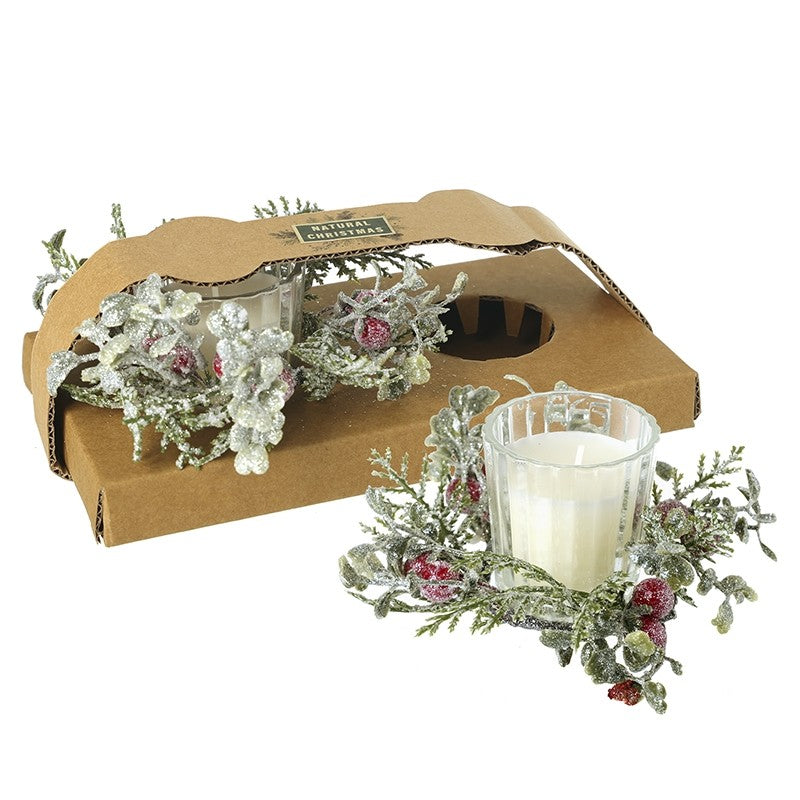 Heaven Sends Foliage T Light Candles | KHG042