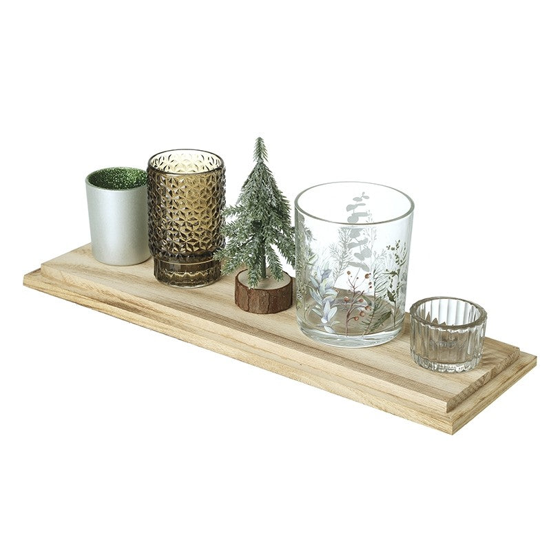 Heaven Sends Christmas Tray With Mixed T Lights | NZZ201