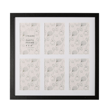 Iframe Multi Aperture Frame 6 X 4x6 Black 39cm | IF271