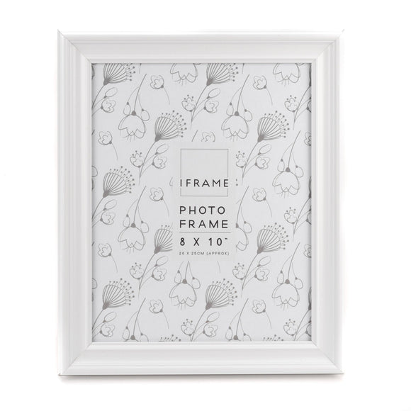 Iframe White Thick Wood Photoframe 8x10 | IF28380