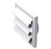 Wall Vent Gravity White 125mm (5") | TD125P