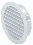Round Grille with Fly Screen White 100mm (4") | F44804W