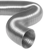 1.5 Mtr Aluminium Semi Rigid Flexi Hose 100mm (4") | D140