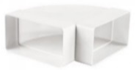 90 Degree Horizontal Bend 110mm x 54mm | D050