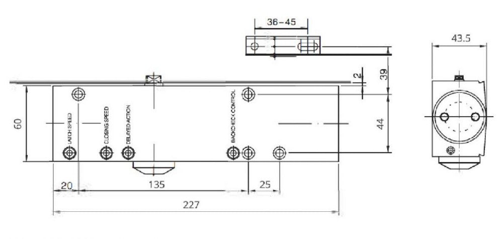 Deanta Door Closer - Silver | LHH608