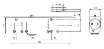 Deanta Door Closer - Silver | LHH608