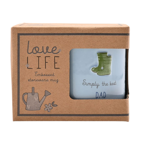 Love Life Embossed Mug - Dad | LL573