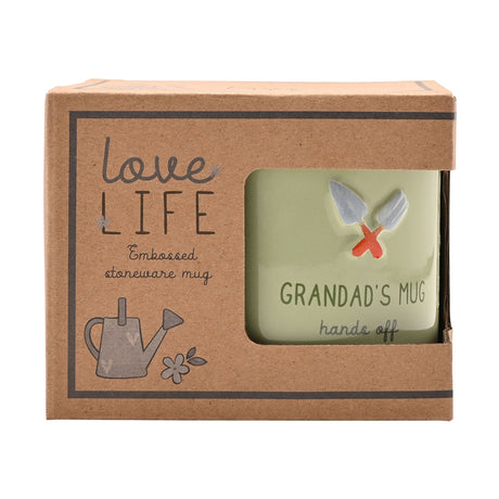 Love Life Embossed Mug - Grandad | LL575