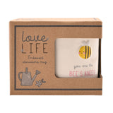 Love Life Embossed Mug - Bees Knees | LL576