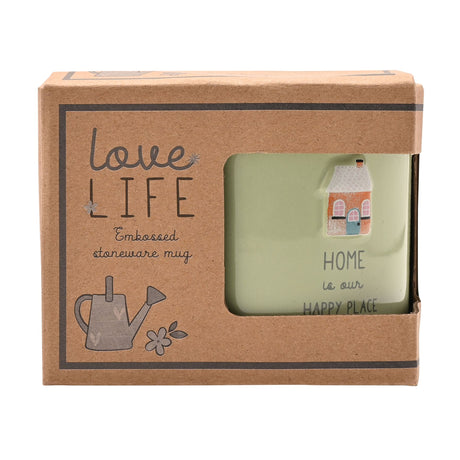 Love Life Embossed Mug - Home | LL576