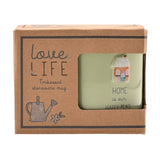 Love Life Embossed Mug - Home | LL576
