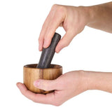 Ad Hoc Pestle & Mortar Wood Granite 9cm | MO40
