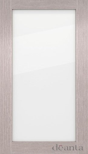 NM6GC Light Grey Ash Shaker Style Glazed Door