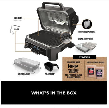 Ninja Woodfire Pro XL Electric BBQ Grill & Smoker | OG850UK