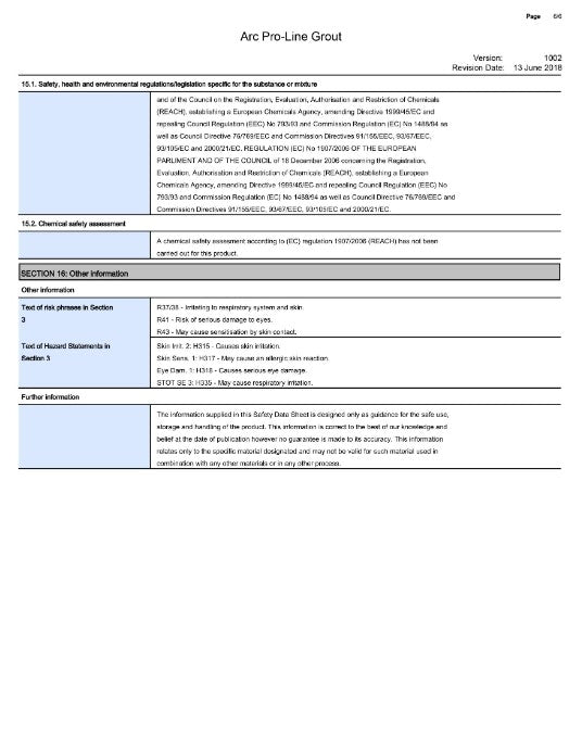 ARC Pro-Line Grout Pure White 2.5kg | PROG006