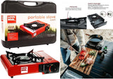 Bonningtons Portable One Ring Gas Camping Stove with Carry Case | OLSTOVE