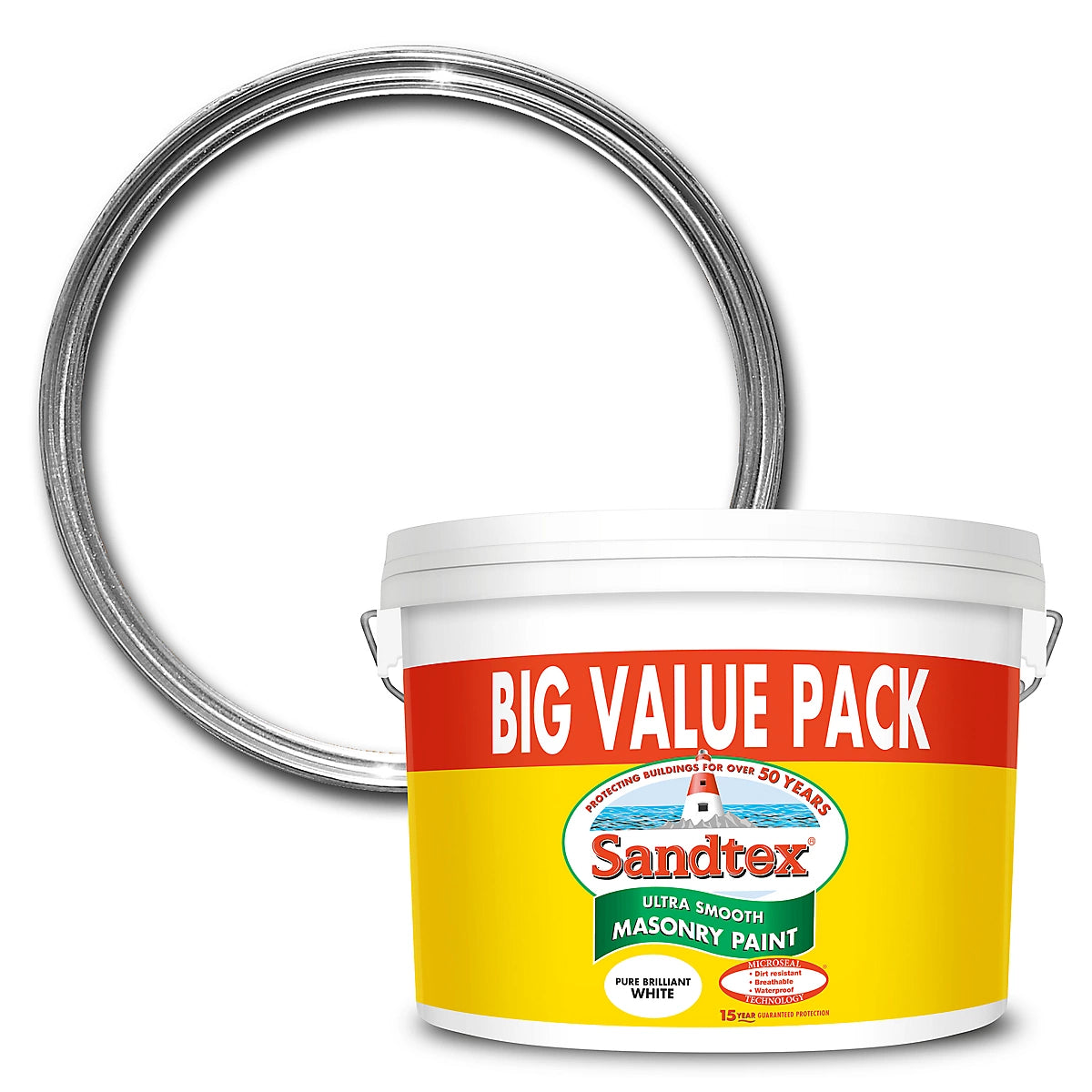 Sandtex 12L Ultra Smooth Brilliant White Masonry Paint