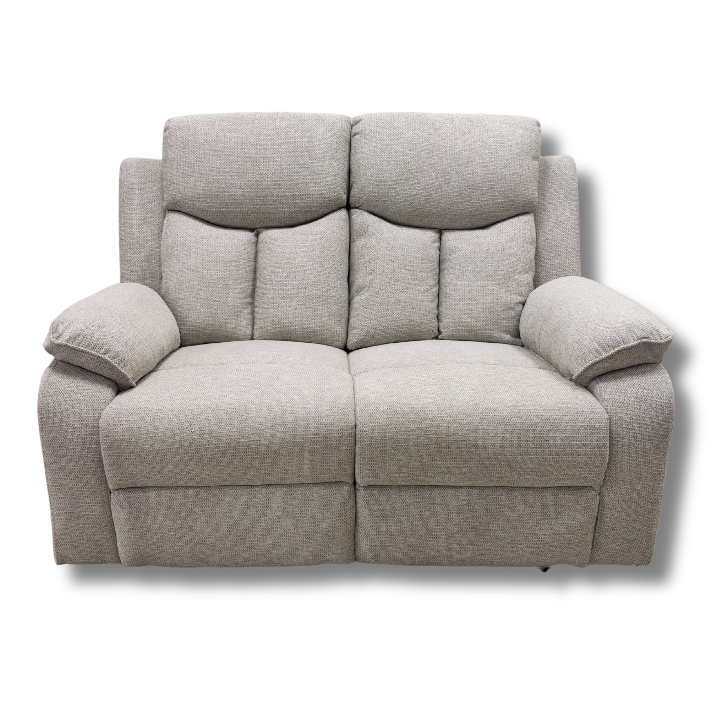 Sarah 2 Seater Manual Recliner - Light Grey | SARAH-312-LG