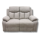 Sarah 2 Seater Manual Recliner - Light Grey | SARAH-312-LG