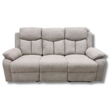 Sarah 3 Seater Manual Recliner - Light Grey | SARAH-313-LG