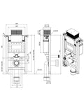 Small Fastfix Frame for Wall Hung WC Fascia Plate, Circular, Chrome | T064113P47