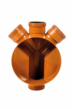 Wavin Access Junction (WAJ 5) Base Left/Right 45° Junction 110mm Plus Adj Top/Frame | WAJ5