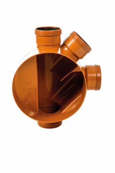 Wavin Access Junction (WAJ 7) Base Right 90° & 45° Junction 110mm Plus Adj Top/Frame | WAJ7
